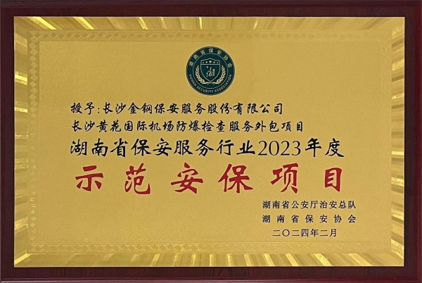2023年度湖南省保安服务行业示范安保项目
