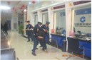 金钢保安驻建行支队开展反恐防暴演练